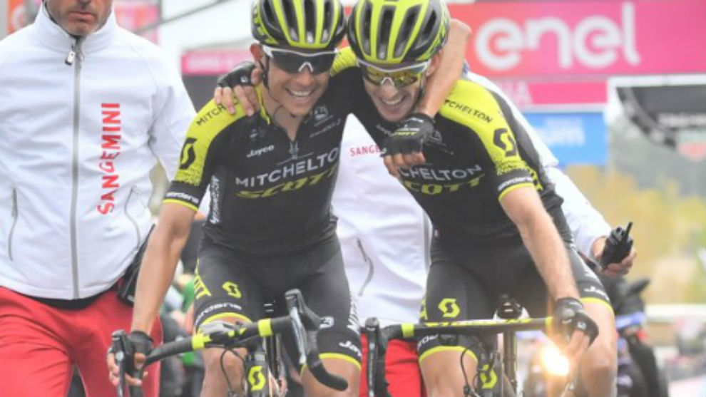 Esteban Chaves y Simón Yates le regalan jornada memorable al Michelton Scott en el Etna