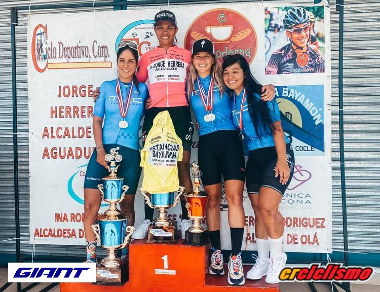 Ticas dominan podios en Tour de Panamá, pero pierden la general