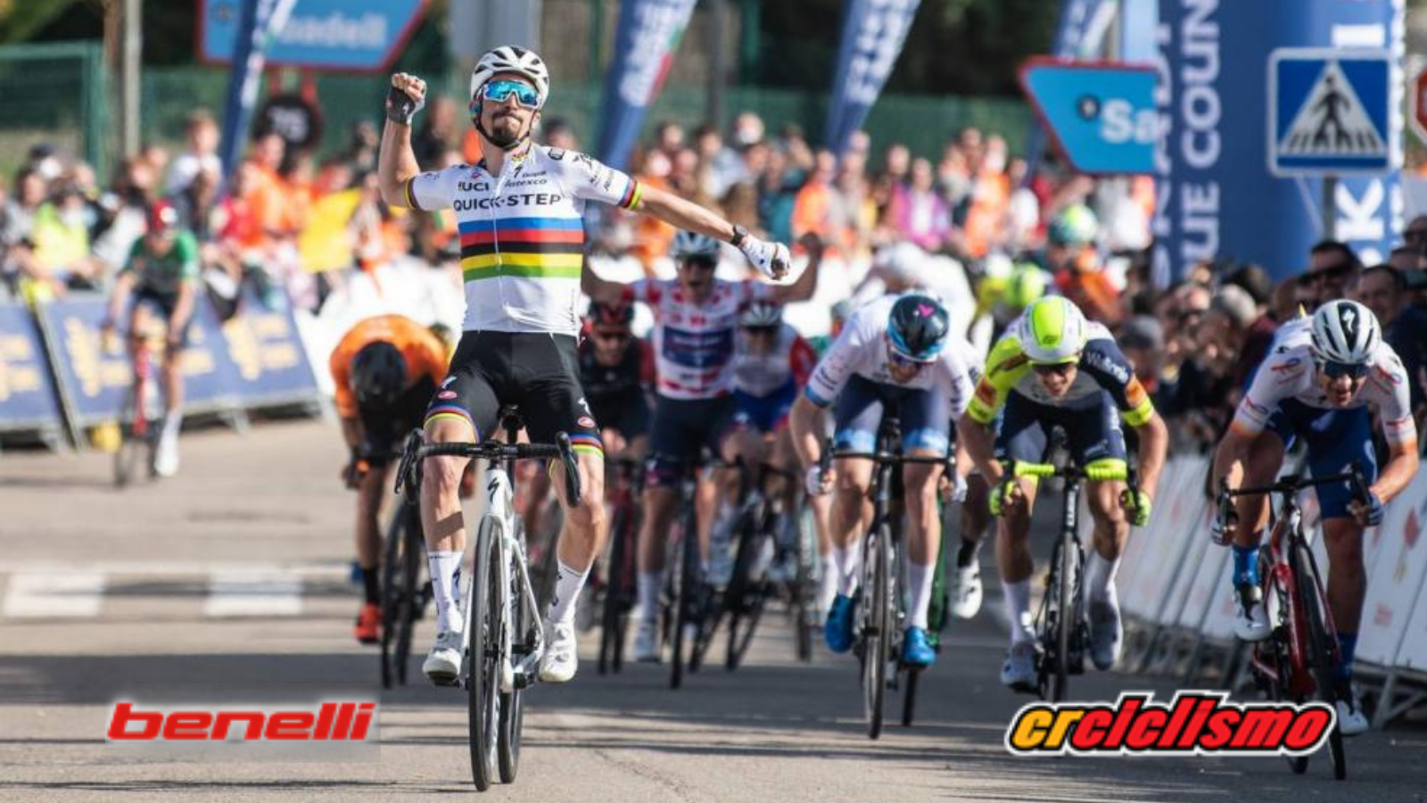 Julian Alaphilippe celebra su primer triunfo de temporada en Itzulia
