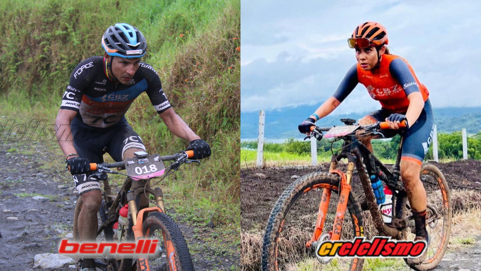 Cristel Espinoza y Luis Mejía dominaron la Arenal Epic MTB