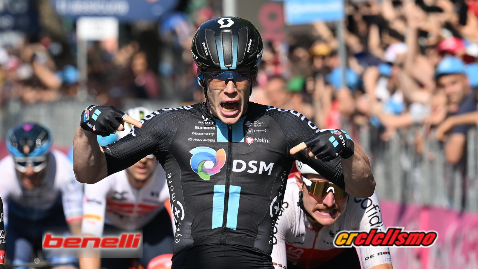 Dainese sorprendió a Gaviria en Reggio Emilia