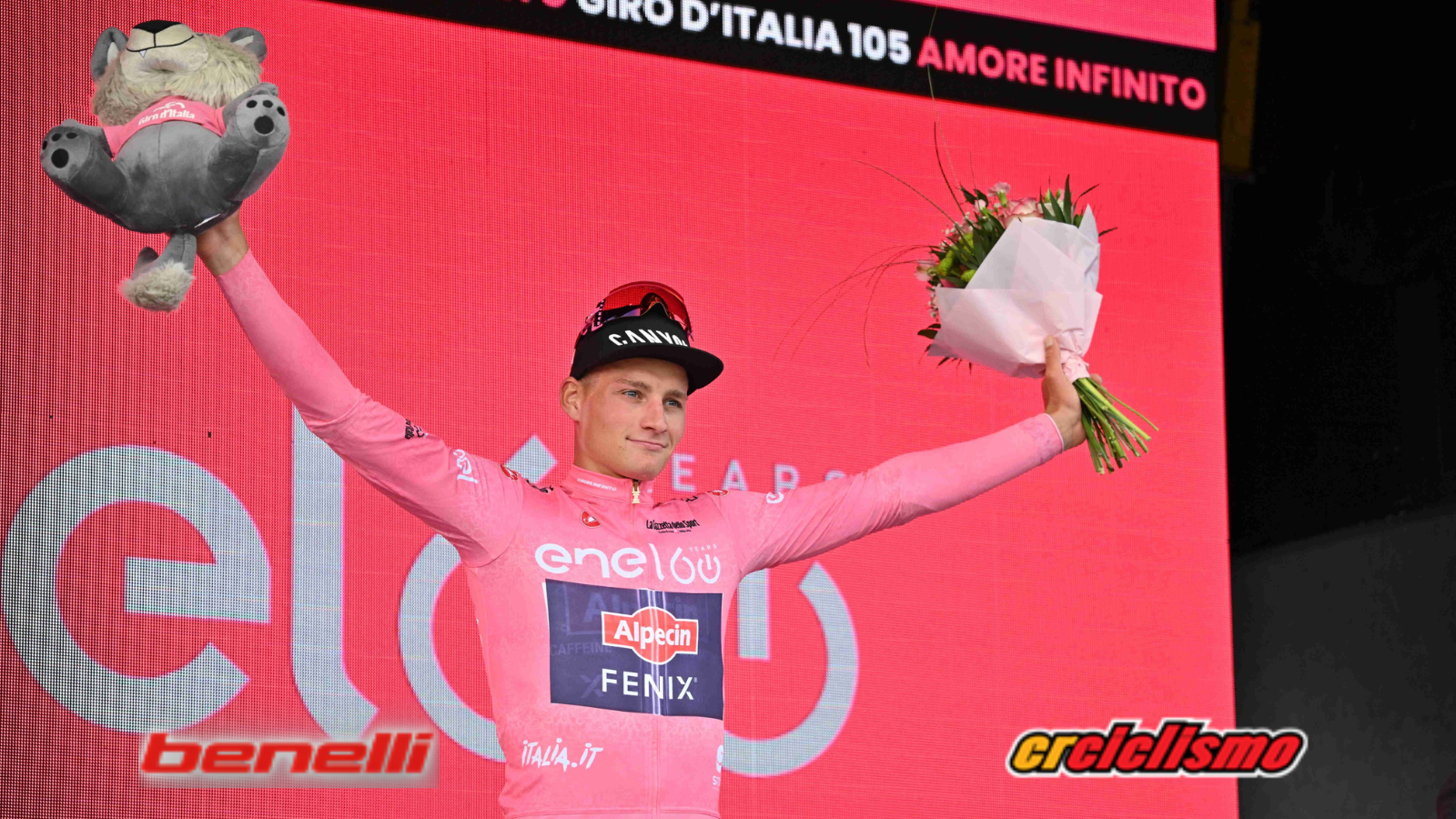 Mathieu van der Poel debutó con triunfo en la Corsa Rosa