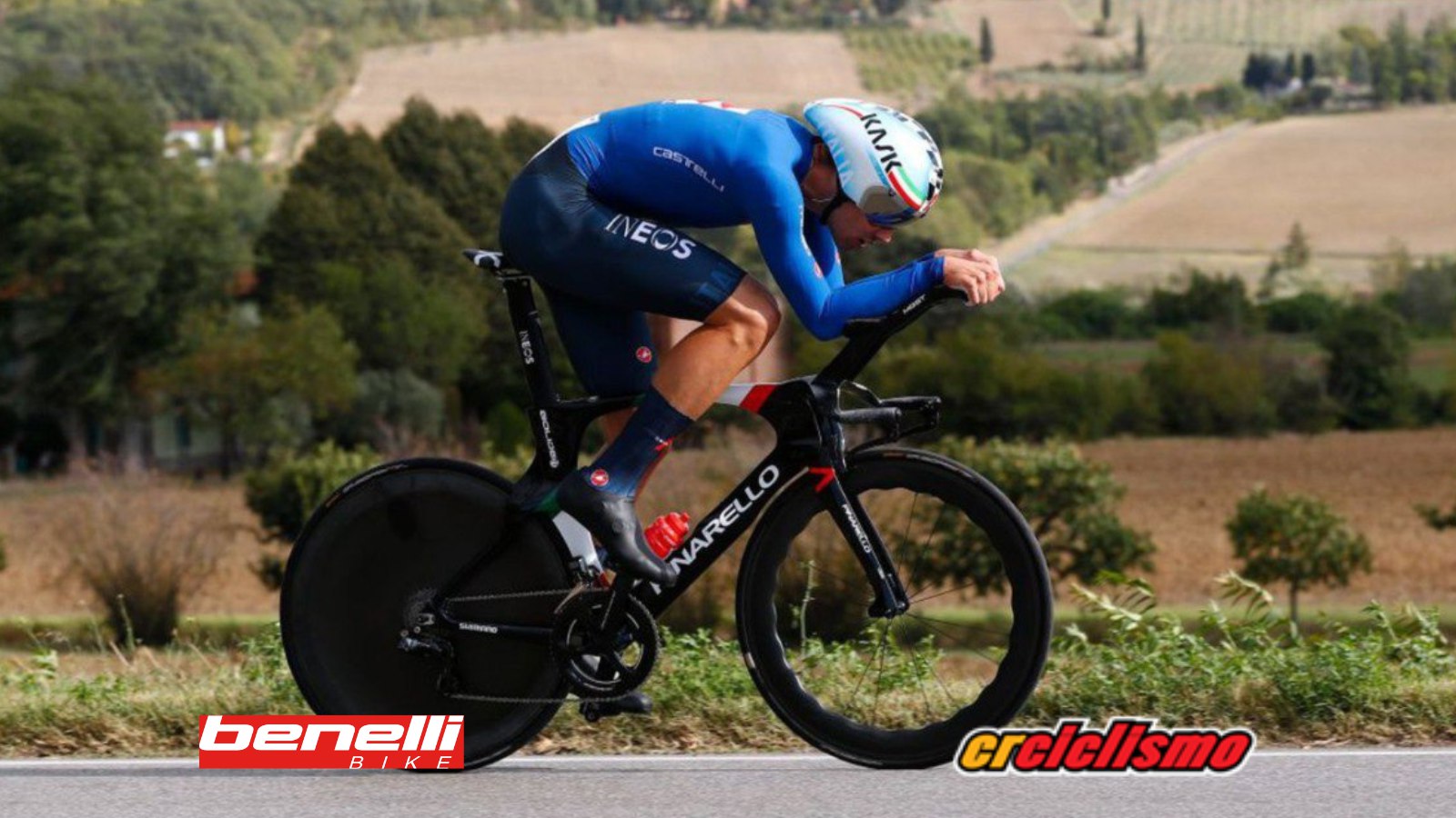 Filippo Ganna suma su tercer titulo de campeón nacional de contrarreloj.