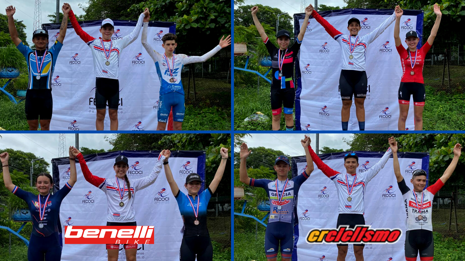 Kendall Fernández y Sofía Quirós, dominadores absolutos del Campeonato Nacional de Ruta