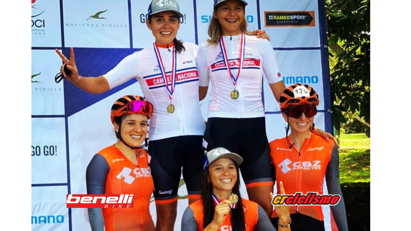 Asfaltos CBZ encabezado por la olímpica María José Vargas para la Vuelta Femenina.