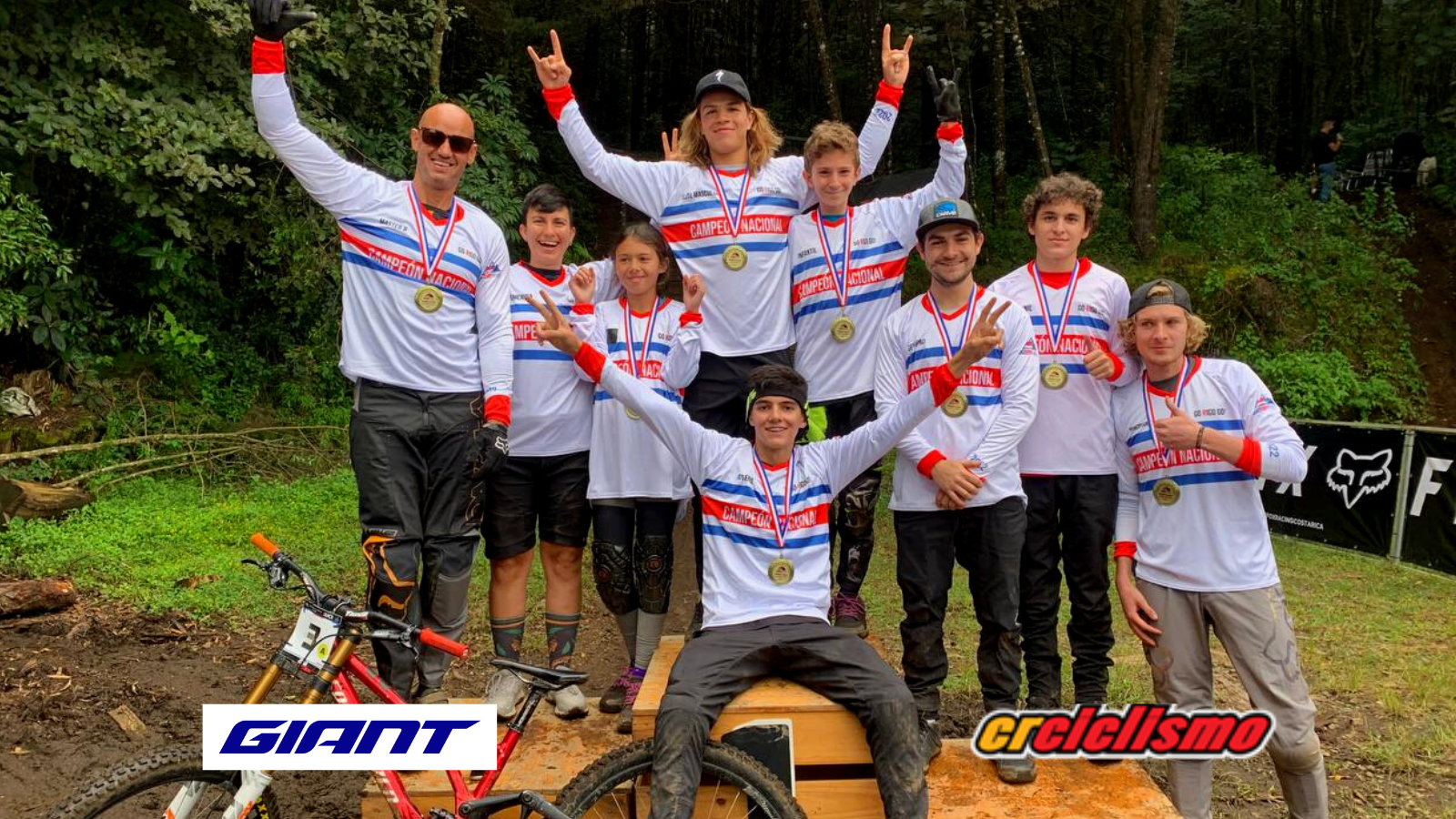 Estos son los diez Campeones Nacionales de Downhill