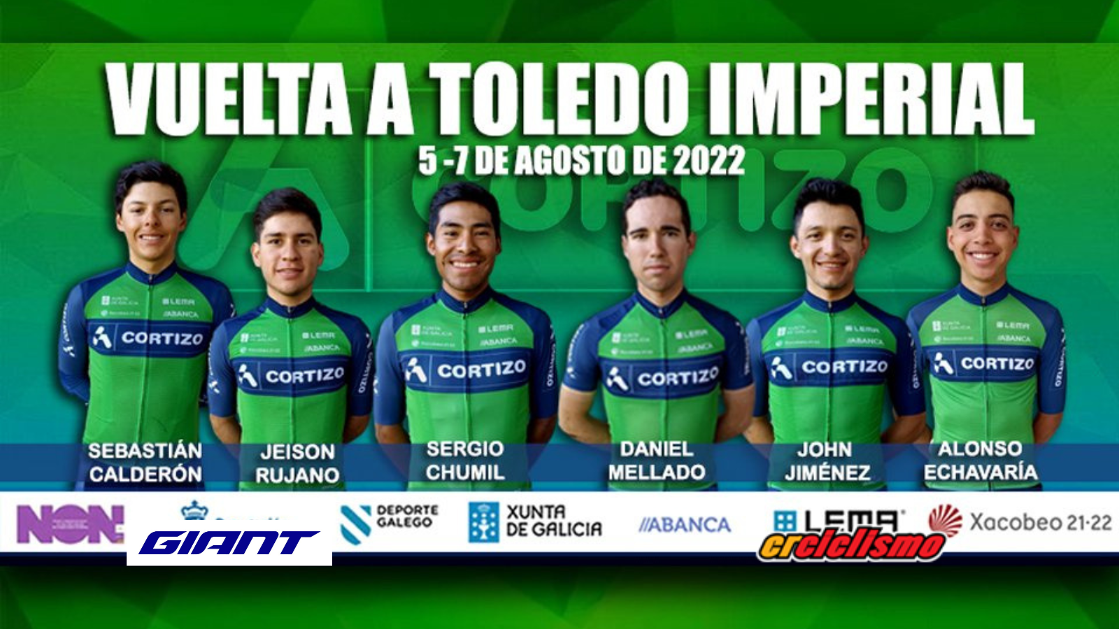 Sebastián Calderón y Jhon Jiménez se unen a la delegación tica que estará en la Vuelta Toledo Imperial.