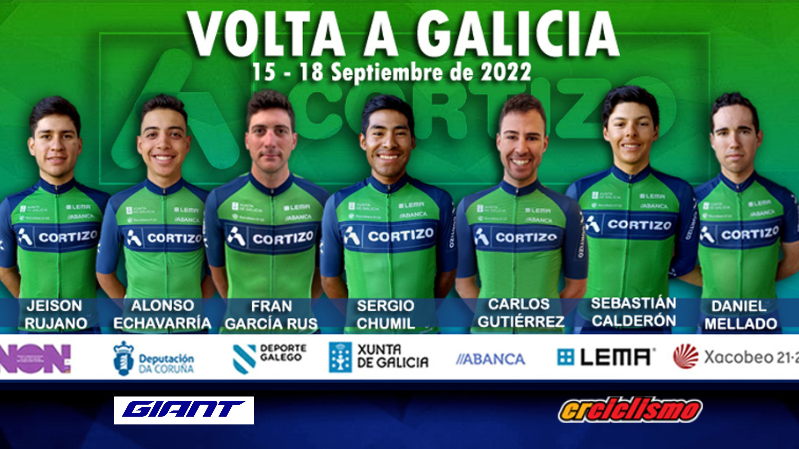 Sebastián Calderón participa desde este jueves en la Vuelta a Galicia