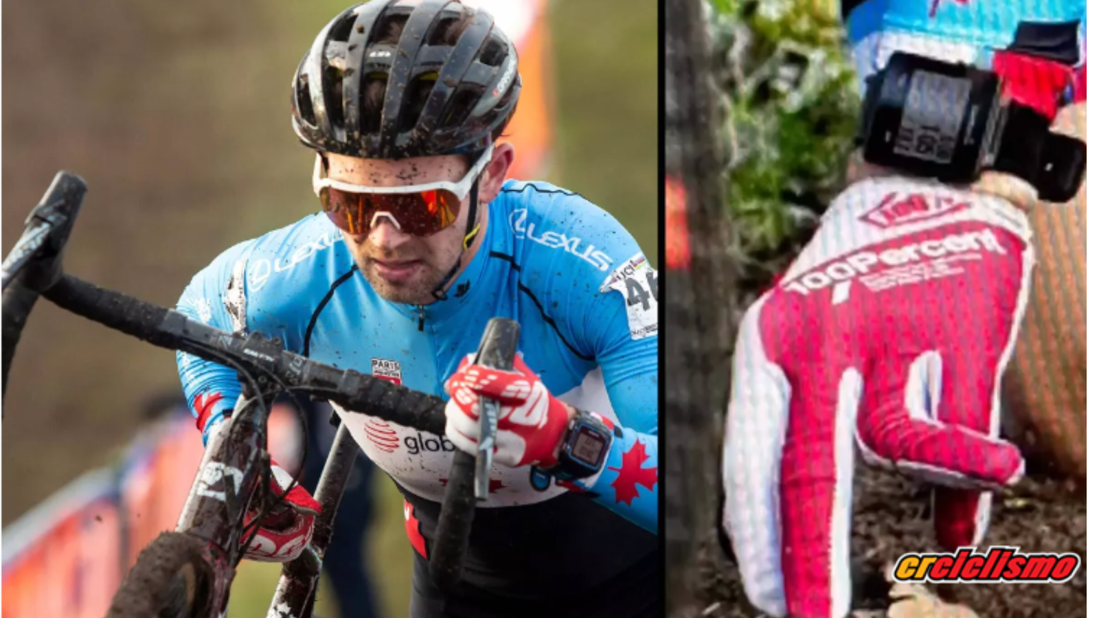Michael van den Ham se disloca un dedo en medio mundial de ciclocross y continuó sin problemas.