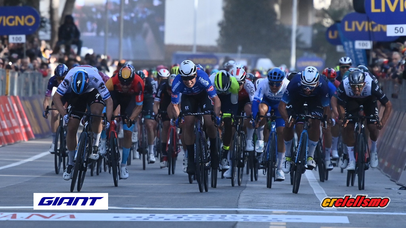 F. Jakobsen el mas rápido en la segunda etapa de la Tirreno Adriático.