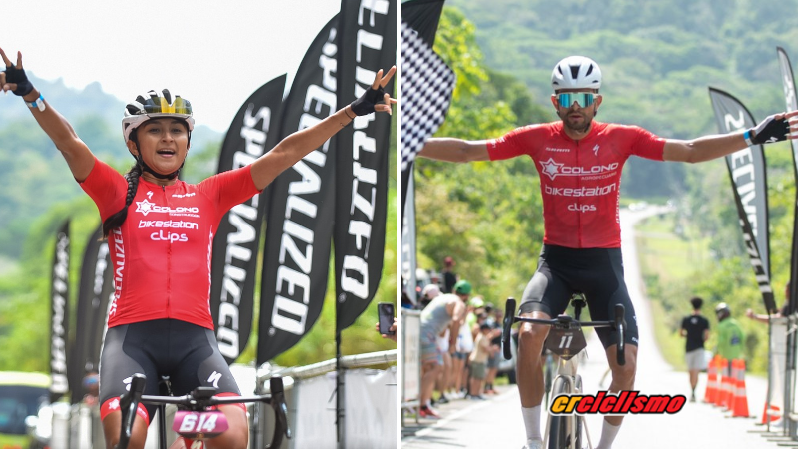 Milagro Mena y Daniel Bonilla son los campeones del Gran Fondo Zona Sur