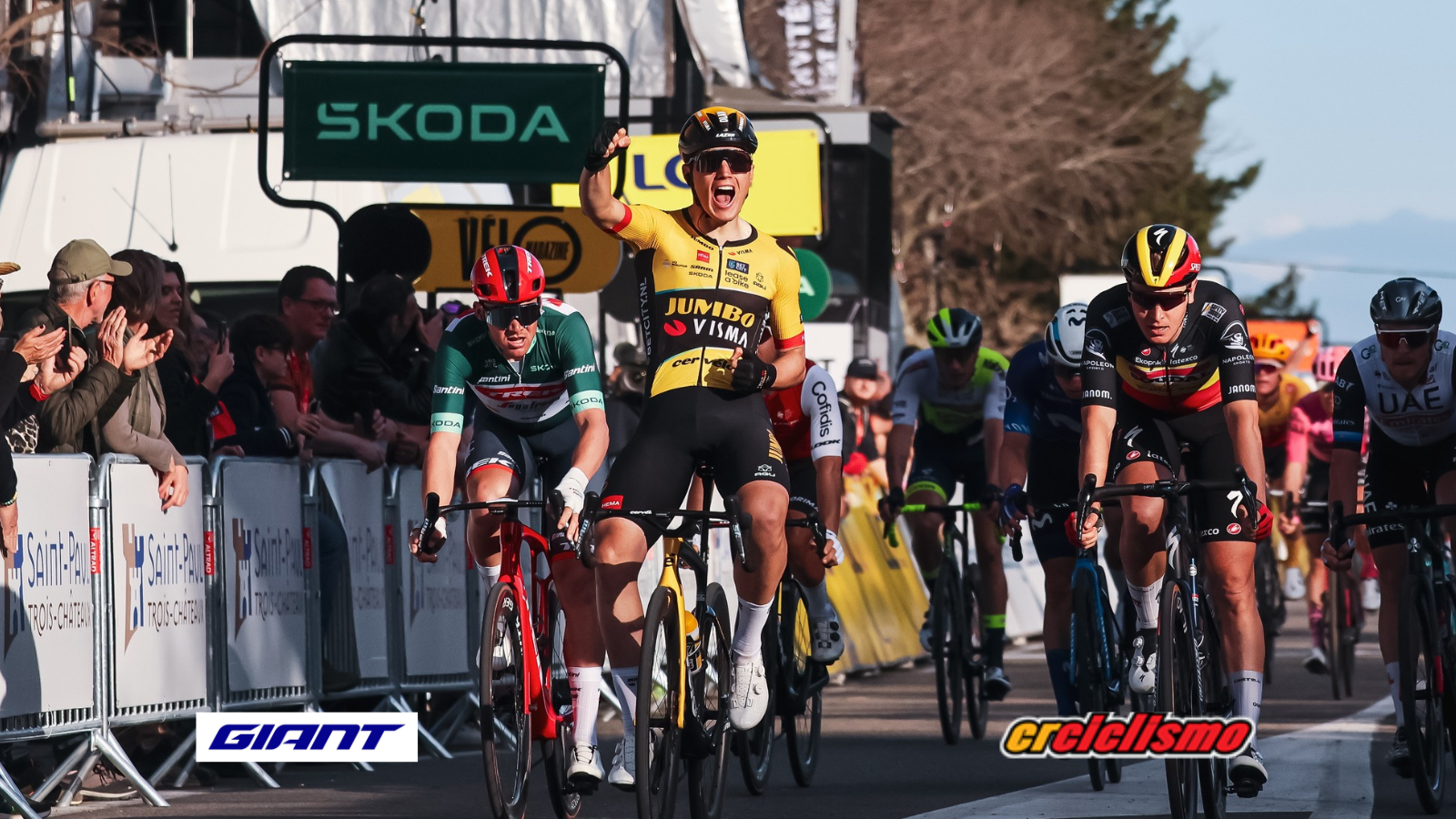 Olav Kooij vence en París Niza y confirma la gran jornada del Jumbo Visma