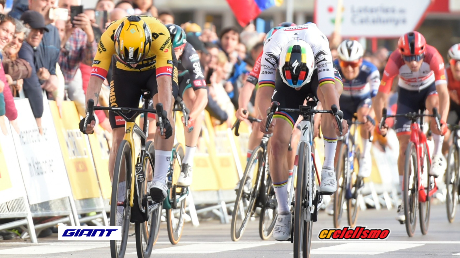 Roglič ganó el primer pulso frente a Evenepoel en la Vuelta a Cataluña