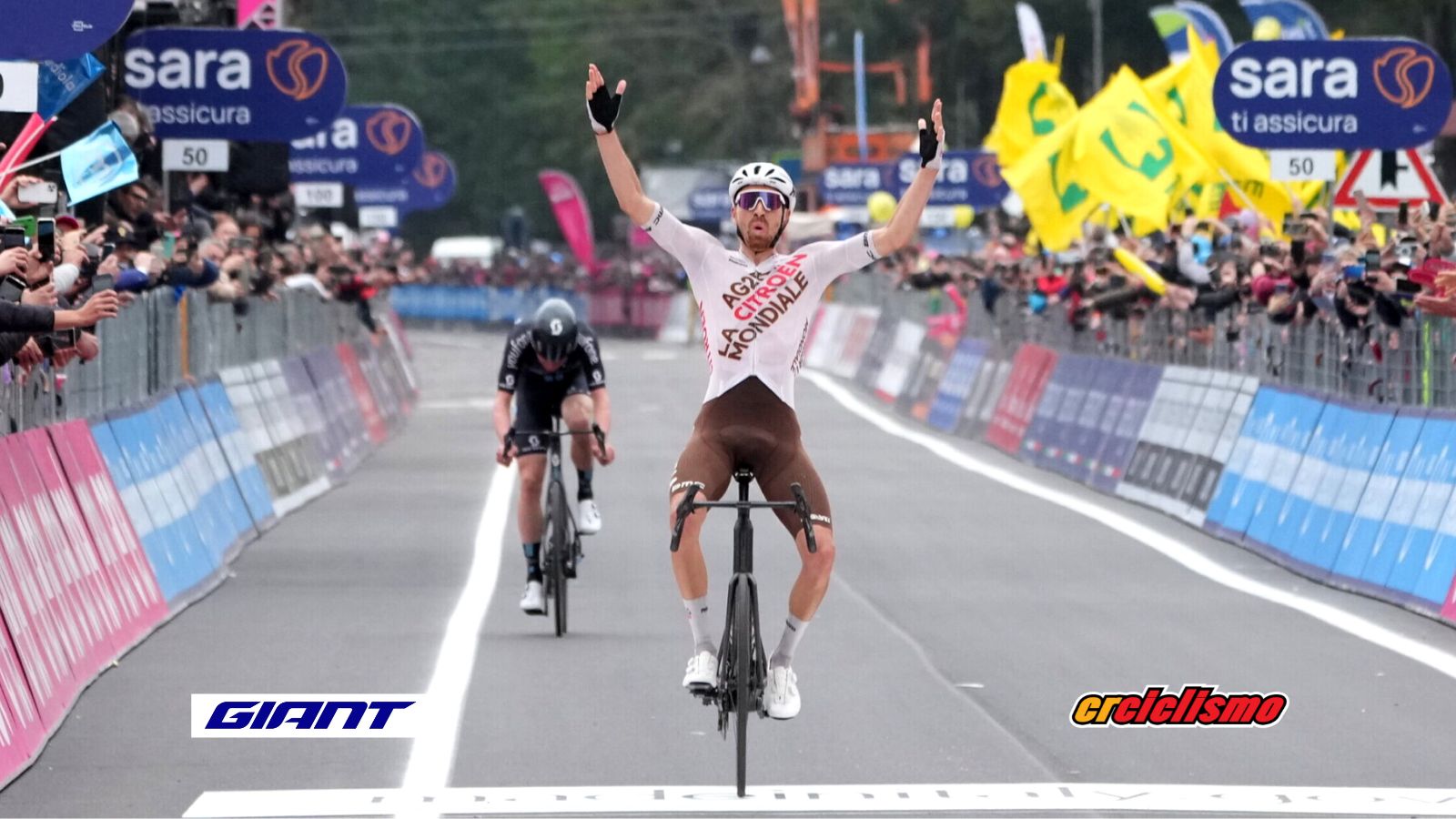 ¡Victoria y Maglia Rosa para la fuga!