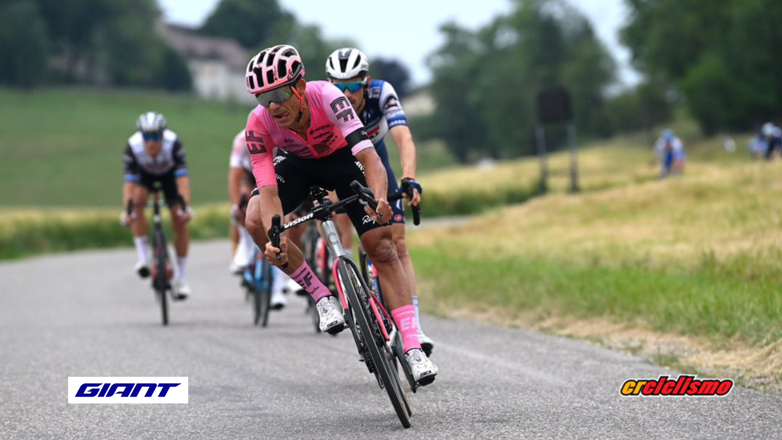 Andrey Amador protagonista en la fuga del día en Dauphine.