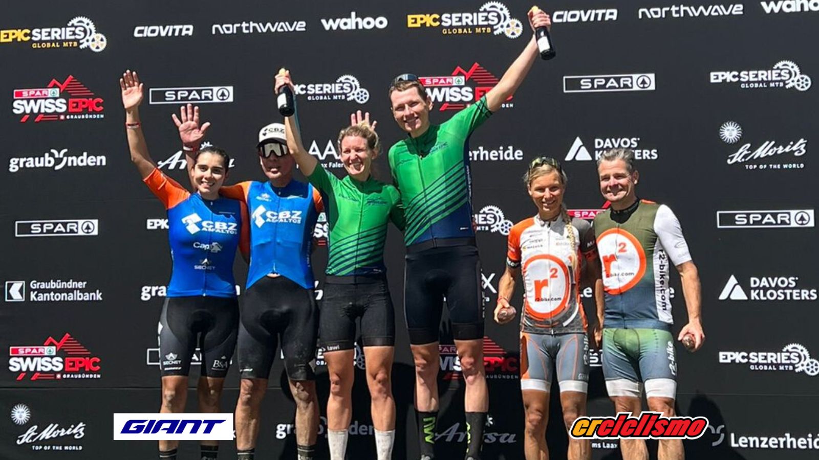Cristel Espinoza y Alejandro Blanco suben al podio en la Spar Swiss Epic.