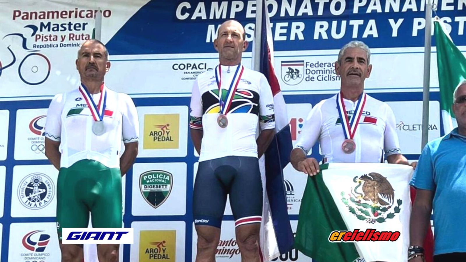 Oro y plata para Costa Rica en el Campeonato Panamericano de Ruta Máster