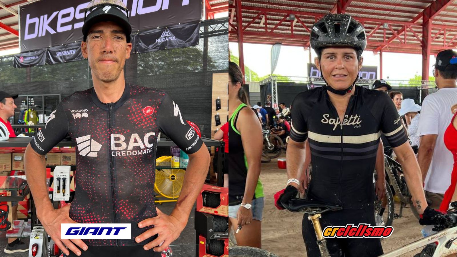 Adriana Rojas y Paolo Montoya conquistaron la Volcano 100