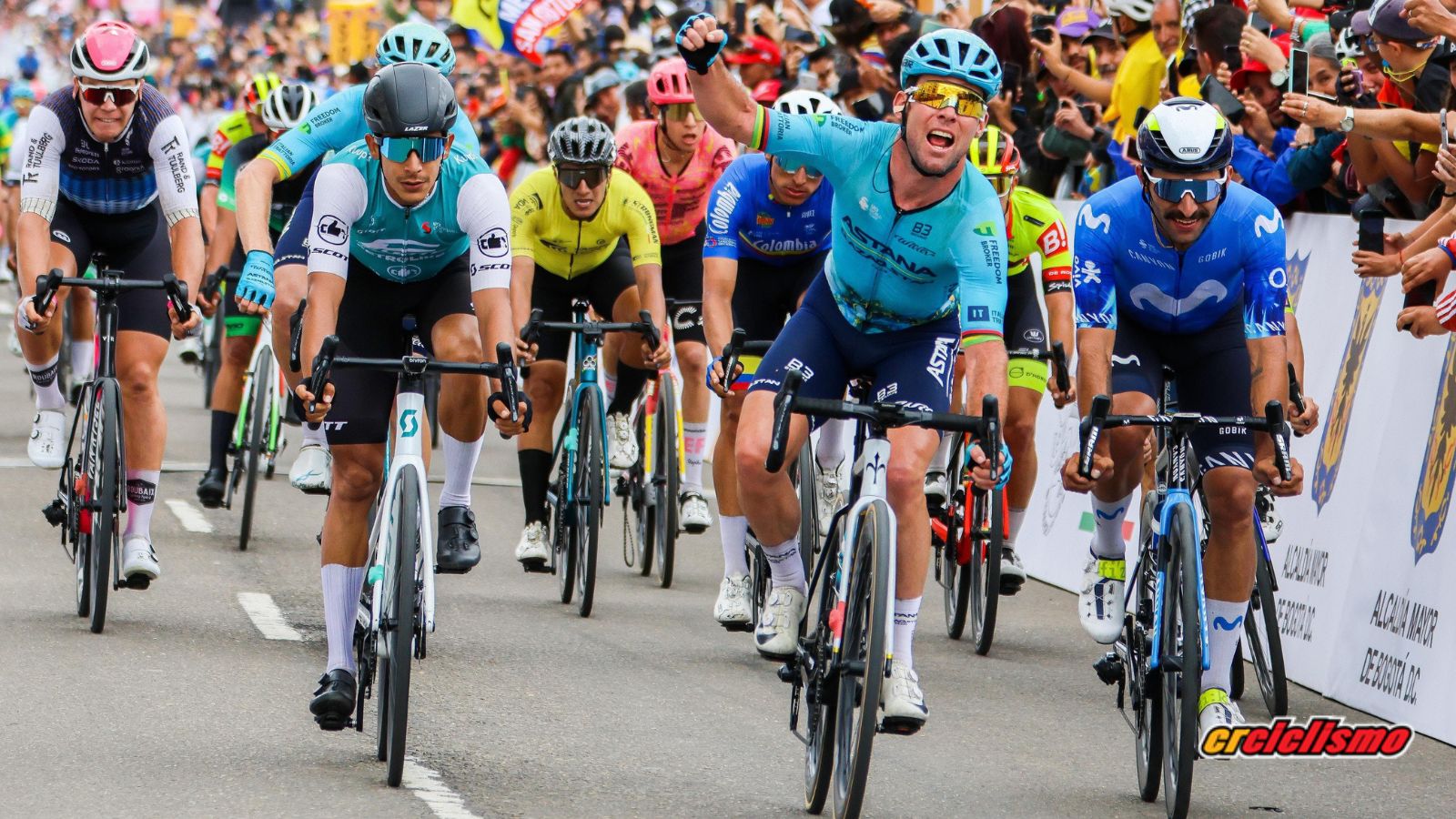 Marck Cavendish se estrenó en el Tour Colombia.