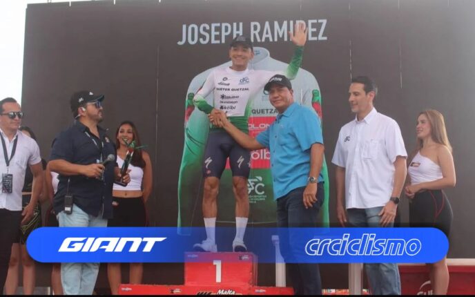 Joseph Ramírez finaliza tercero en el arranque de la Vuelta a Guatemala